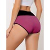 Allegra K Women's High-Waisted Tummy Control Color-Block Available in Plus Size Briefs 3 Packs - 2 of 4
