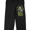 Beetlejuice Beetlejuice "I'm Your New Stepdad From Hell" Men's Black Sleep Pajama Pants - image 2 of 4