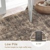Washable Area Rug, Vintage Distressed Living Room Rug, Soft Foldable Accent Rug for Dining Room Bedroom - 4 of 4
