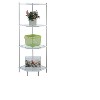 50.75" Royal Crest 4 Tier Corner Shelf Chrome  - Breighton Home - 2 of 4