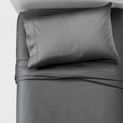 Performance Sheet Set (Queen) Dark Gray 400 Thread Count - Threshold ...