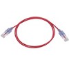 Monoprice Cat6A Ethernet Patch Cable - 3 Feet - Red (10 Pack) Snagless RJ45 550Mhz UTP Pure Bare Copper Wire 10G 30AWG - SlimRun Series - 4 of 4
