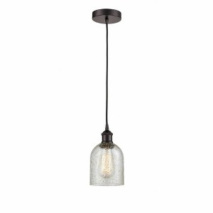Caledonia - 1 Light Cord Hung Mini Pendant In Industrial Style-9.75 Inches Tall and 5 Inches Wide - 1 of 1