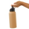 JoyJolt Vacuum Insulated Water Bottle with Flip Lid & Sport Straw Lid - 32 oz Large Hot/Cold Vacuum Insulated Stainless Steel Bottle - 4 of 4