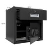 JUJABU 1.69 Cuft Steel Security Safe with Electronic Keypad, Black - 4 of 4