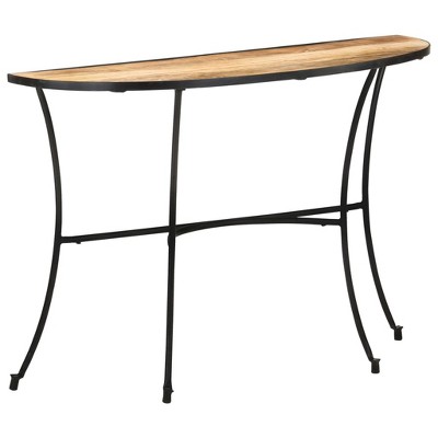 vidaXL Side Table Natural Mango Wood Solid Mango Wood Medium Durable