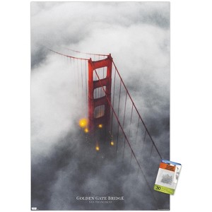 Trends International San Francisco - Foggy Bridge Unframed Wall Poster Prints - 1 of 4