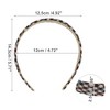 Unique Bargains Women's Classic Elegant Retro Headband Beige Khaki Red 1 Pc - 3 of 4