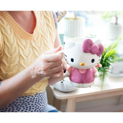 Hello Kitty 3D Sculpted Ceramic Mug with Pink Bow