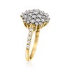 Ross-Simons 0.50 ct. t.w. Diamond Cluster Ring in 14kt Yellow Gold Size 7 - 2 of 3