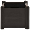 vidaXL Raised Bed Mocha Polypropylene 16.9 in Raised Bed Square - Anthracite 39.4" x 16.9" x 13.8" - 4 of 4