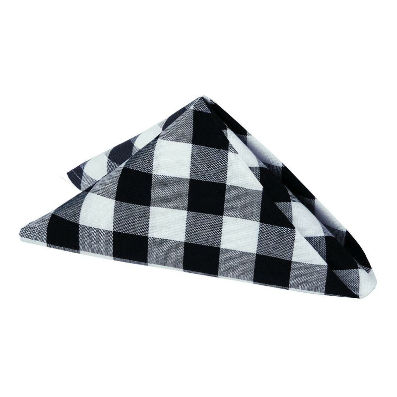 Kate Aurora Country Living 4 Pack Gingham Plaid Checkered Country Farmhouse Napkins, 2 of 3
