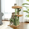 Multi-Level Cat Tree, Cat Tower Durable Sisal-Covered Scratching Posts,Cozy Caves,Condo,Dangling Ball,Jumping Platform for Cats Play &Sleep,Pet House - 3 of 4