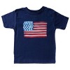 The Juniper Shop American Flag Smudged Toddler Short Sleeve Tee - 2 of 4