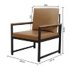 accent arm chair with Extra thick padded backrest and seat cushion - 3 of 4