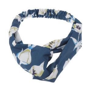 Unique Bargains Women's Fashion Lily Pattern Cross Elastic Hairband 1 Pc - 1 of 4