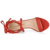 Allegra K Women's Back to College Open Toe Lace Up Chunky High Heels Strappy Sandals - 4 of 4