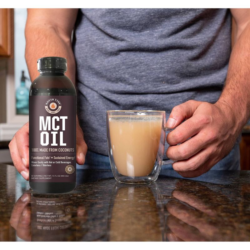 Rapid Fire Coffee MCT Oil - 15oz, 4 of 5