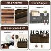 LunaLulinlk Key Holder for Wall, Mail Organizer for Wall Mount with Shelf,Hanging Key Rack Hanger with Hooks Decorative Tan - 4 of 4