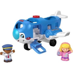 Fisher- Little People Travel Together Airplane with Pilot Kurt & Emma Figure - 1 of 4