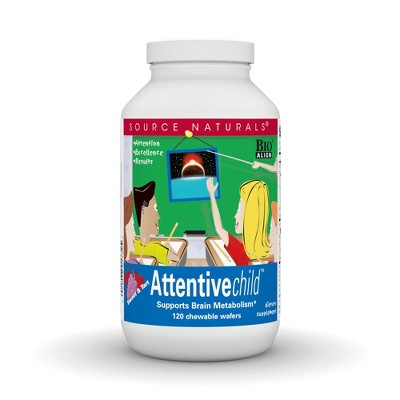 Attentive Child Chewable by Source Naturals, Inc.  -  120 Chewable
