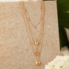 SOHI Women's Gold Heart Layered Necklace - 3 of 4
