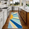 Washable Modern Colorful Rug Non Slip Low Pile Rug Soft Sun Accent Throw Floor Cover Foldable Indoor Carpet for Living Room Bedroom Playroom - 4 of 4