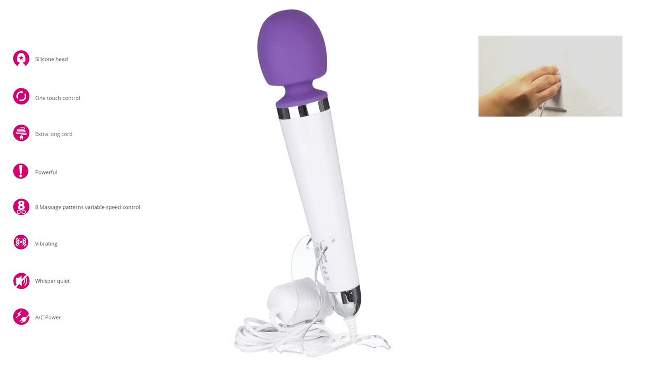 Bodywand Plug In Multi Function Wand Vibrator, 2 of 7, play video