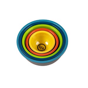 Prepara Two-Tone Melamine Pinch Bowl Set, 5-Piece Multi-Colored Measuring Bowls for Baking Essentials & Cookware - 1 of 3