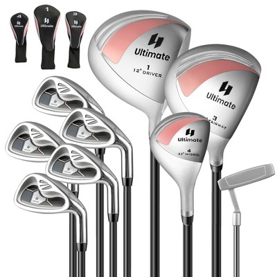 Tangkula Women's 9 Pieces Complete Golf Club Set w/ 460cc Alloy Driver & Head Covers