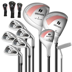 Tangkula Women's 9 Pieces Complete Golf Club Set w/ 460cc Alloy Driver & Head Covers - 1 of 4