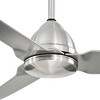 54" Minka Aire Modern Outdoor Ceiling Fan with Remote Control Brushed Nickel Wet Rated for Patio Exterior House Home Porch Gazebo - image 3 of 4