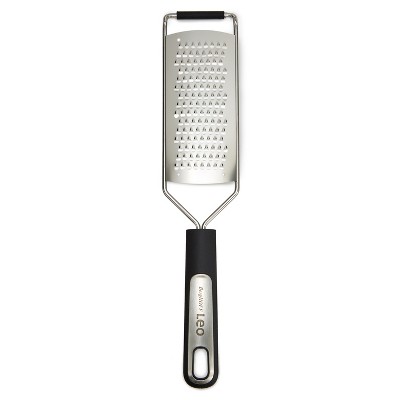 1pc Stainless Steel Cheese Grater With Non-slip Handle, Sliver