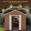 ORRD 6x4 FT Heavy-Duty Metal Storage Shed, Outdoor Garden Shed with Lockable Door & Ventilation, Weatherproof Tool Organization for Backyard - 4 of 4