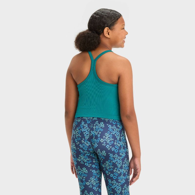 Girls&#39; Mid-Rise Ribbed Leggings - All In Motion™, 5 of 8
