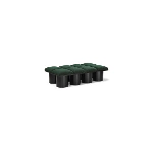 Meridian Furniture,Pavilion Boucle Fabric Bench - 1 of 4