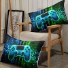 Boersma Green Gamepad Comforter Set 3D Gamepad Printed Bedding Set with 1 Comforter and 2 Pillowcases for Boys and Girls Bedroom All Season - 4 of 4