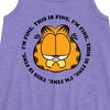 Girls' - Garfield - I'm Fine This Is Fine Graphic Sleeveless Aline Dress - 2 of 3
