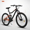 DSVIMOY Bicycles, 26 inch Mountain Bike for Men and Women, 21-Speed Mountain Bike, Black, 63"*24.3"*35" - 4 of 4