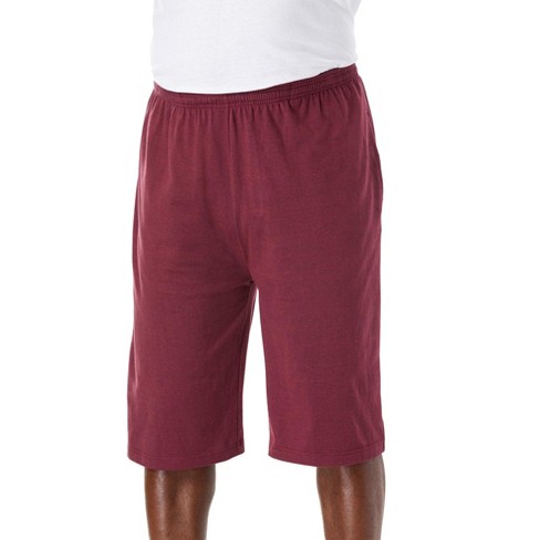 Kingsize Men's Big & Tall Lightweight Extra Long Jersey Shorts