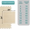 Sorbus 3/8-Inch Thick 96 Sq. Ft. Wood Grain Floor Foam EVA Interlocking Mats Tiles w/ Borders - for Home, Playroom, Basement, Trade Show - 3 of 4