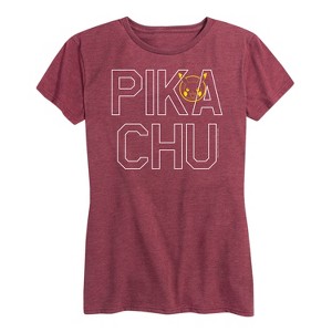 Women's - Pokémon - Pika Blocks Short Sleeve Graphic T-Shirt - 1 of 4
