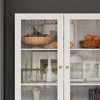 Famapy Combo Glass Doors Display Cabinet Bookshelf Organizer Pantry - 4 of 4