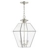 Livex Lighting Westover 3 - Light Pendant in  Brushed Nickel - 3 of 4