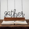Wire Metal and Wood Decorative Table Top Sign - Foreside Home & Garden - 4 of 4
