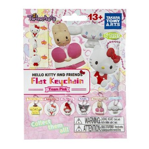 U.C.C. Distributing Sanrio Hello Kitty & Friends - Twinchees Flat Keychain Team Pink Figure Ramdon Blind Bag - 1 of 2