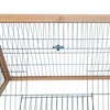 ORRD 46" Outdoor Rabbit Cage with Run, A-Frame Wooden Small Animal Hutch with Ventilated Wire, Yellow - 4 of 4