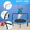 YONWAY 48" Trampoline, Portable Fitness Foldable Trampoline in-Home Mini Rebounder with Adjustable Handle for Kid/Adult - 4 of 4
