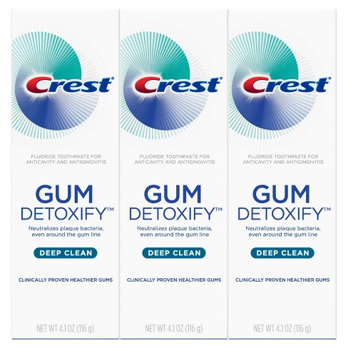 Crest Gum Detoxify Deep Clean Toothpaste 4 1oz 3pk Target