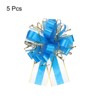 Unique Bargains Christmas Wedding Car Basket Gift Wrapping Big Pull Bow 5 Pcs - 3 of 4
